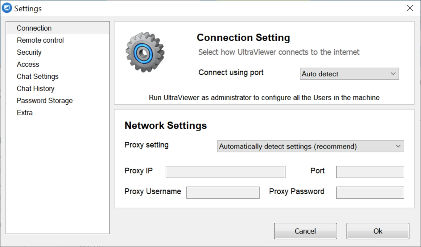 UltraViewer connection health and session status panel